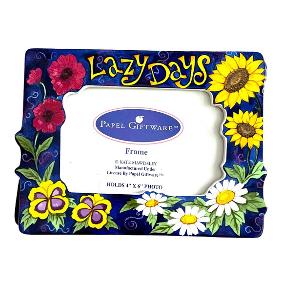 Vintage Papel Giftware Picture Frame “Lazy Days” by Kate Mawdsley - Picture 1 of 3